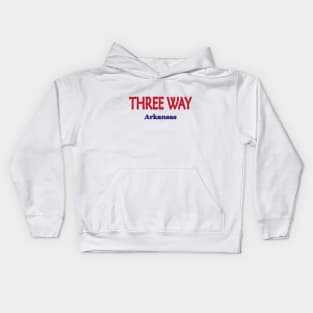 Three Way, Arkansas Kids Hoodie